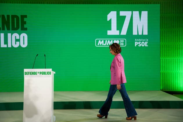 Follow-up of the PSOE A election results The Secretary General of the PSOE A and candidate for the Presidency of the Junta, María Jesús Montero, assesses the election results A May 17, 2026 in Seville Andalusia, Spain The PSOE gets 28 deputies, two less than the 30 obtained in the last regional elections 17 MAY 2026 María José Ló Seville Andalusia, Spain Seville Andalusia, Spain Spain Spain  Copyright: xMariaxJosÃ xLopezx 7531248