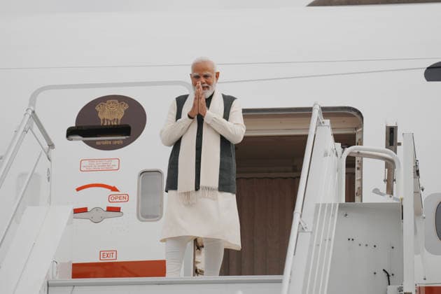 Indias statsminister Narendra Modi besoker Norge Gardermoen 20260518. Indias statsminister Narendra Modi ankommer pa GA-terminalen pa Gardermoen mandag. Foto: Stian Lysberg Solum NTB POOL Gardermoen Norge hrXTUk34Wbw EDITORIAL USE ONLY Ref:_BNC_POLhrXTUk34Wbw.jpg Copyright: xStianxLysbergxSolumx xNTBx