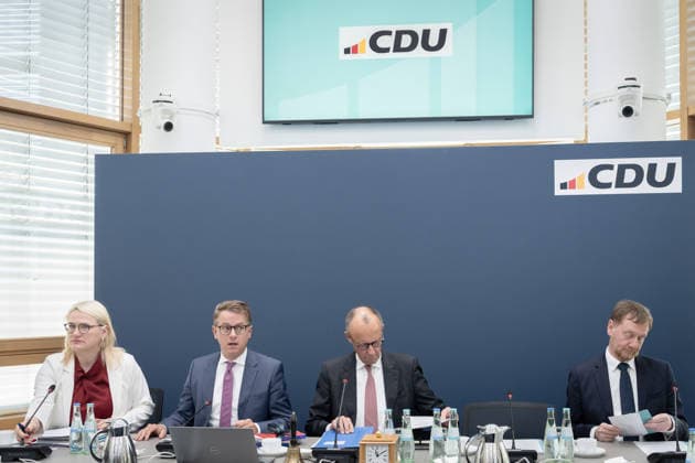 Berlin, Konrad-Adenauer-Haus, CDU Berlin, CDU, Carsten Linnemann, Friedrich Merz, Christina Stumpp, Michael Kretschmer Berlin Berlin GER