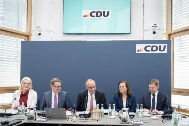 Berlin, Konrad-Adenauer-Haus, CDU Berlin, CDU, Carsten Linnemann, Friedrich Merz, Christina Stumpp, Michael Kretschmer, Franziska Hoppermann Berlin Berlin GER