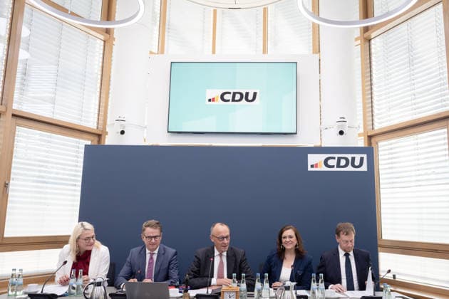 Berlin, Konrad-Adenauer-Haus, CDU Berlin, CDU, Carsten Linnemann, Friedrich Merz, Christina Stumpp, Michael Kretschmer, Franziska Hoppermann Berlin Berlin GER