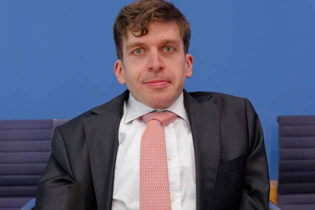 Prüfbericht Treibhausgasemissionen 2025 2026-04-24 Deutschland, Berlin Bundespressekonferenz: Der Expertenrat für klimafragen (ERK) stellt seinen Prüfbericht zur Berechnung der deutschen Treibhausgasemissionen für das Jahr 2025 und zu den Projektionsdaten 2026 vor. Im Bild Prof. Dr. Allister Loder, TU München und Ratsmitglied ERK.