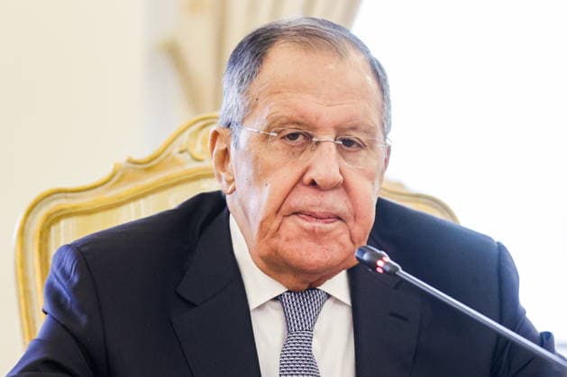 RUSSIA, MOSCOW - MAY 18, 2026: Russia s Foreign Minister Sergei Lavrov during a meeting with Simeon Oyono Esono Angue, Minister of Foreign Affairs, International Cooperation, and Diaspora of Equatorial Guinea, at the Reception House of the Russian Foreign Ministry Moscow Russia  - ZUMAt113 20260518_zaa_t113_028 Copyright: xMikhailxSinitsynx