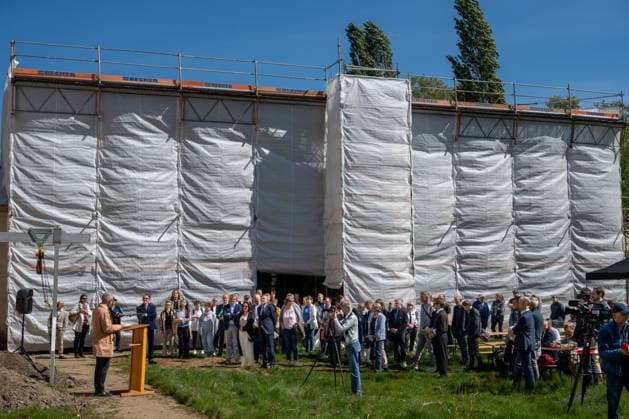 Kunst Kultur Architektur Geschichte 18.05.2026 Potsdam Landeshauptstadt Brandenburg Stiftung Preußische Schlösser und Gärten Berlin-Brandenburg Richtfest Römischen Bäder im Potsdamer Park Sanssouci werden umfassend saniert Generaldirektor der SPSG, Prof. Dr. Christoph Martin Vogtherr. Potsdam GER
