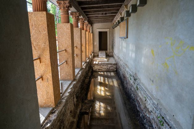 Kunst Kultur Architektur Geschichte 18.05.2026 Potsdam Landeshauptstadt Brandenburg Stiftung Preußische Schlösser und Gärten Berlin-Brandenburg Richtfest Römischen Bäder im Potsdamer Park Sanssouci werden umfassend saniert Potsdam GER