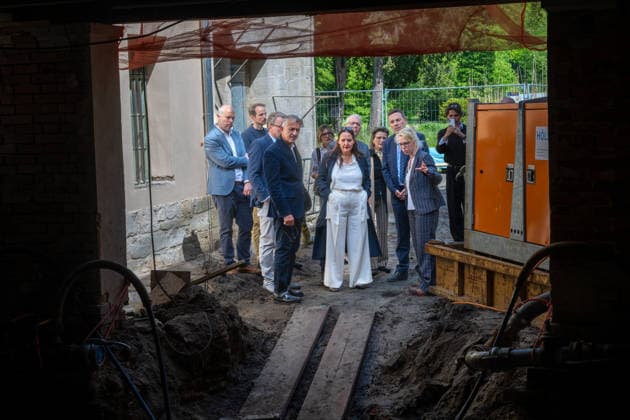 Kunst Kultur Architektur Geschichte 18.05.2026 Potsdam Landeshauptstadt Brandenburg Stiftung Preußische Schlösser und Gärten Berlin-Brandenburg Richtfest Römischen Bäder im Potsdamer Park Sanssouci werden umfassend saniert Ministerin für Wissenschaft, Forschung und Kultur des Landes Brandenburg, Frau Dr. Manja Schüle Mitte Potsdam GER
