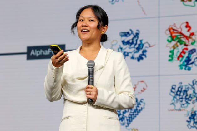 Karen Hao auf der Re:publica Digitalmesse unter dem Motto Never Gonna Give You Up eröffnet in The Station am 18.05.26 in Berlin Angela Merkel spricht auf der Re:publica 2026 in Berlin