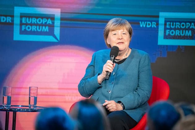 Bundeskanzlerin a.D. Angela Merkel beim WDR Europaforum im Rahmen der re:publica 2026;Digitalkonferenz re:publica 2026 in Berlin, Berlin Berlin Deutschland Eventlocation STATION