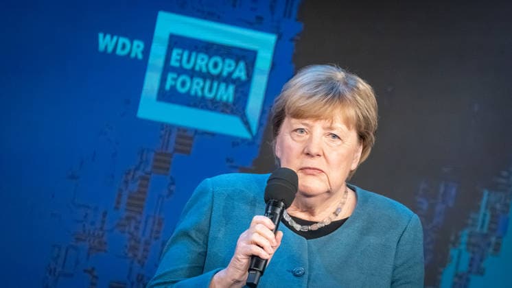 Bundeskanzlerin a.D. Angela Merkel beim WDR Europaforum im Rahmen der re:publica 2026;Digitalkonferenz re:publica 2026 in Berlin, Berlin Berlin Deutschland Eventlocation STATION