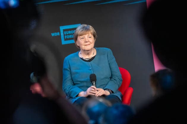 Bundeskanzlerin a.D. Angela Merkel beim WDR Europaforum im Rahmen der re:publica 2026;Digitalkonferenz re:publica 2026 in Berlin, Berlin Berlin Deutschland Eventlocation STATION