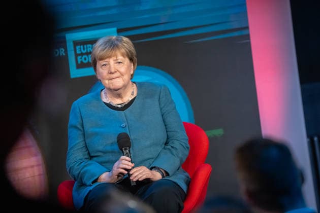 Bundeskanzlerin a.D. Angela Merkel beim WDR Europaforum im Rahmen der re:publica 2026;Digitalkonferenz re:publica 2026 in Berlin, Berlin Berlin Deutschland Eventlocation STATION