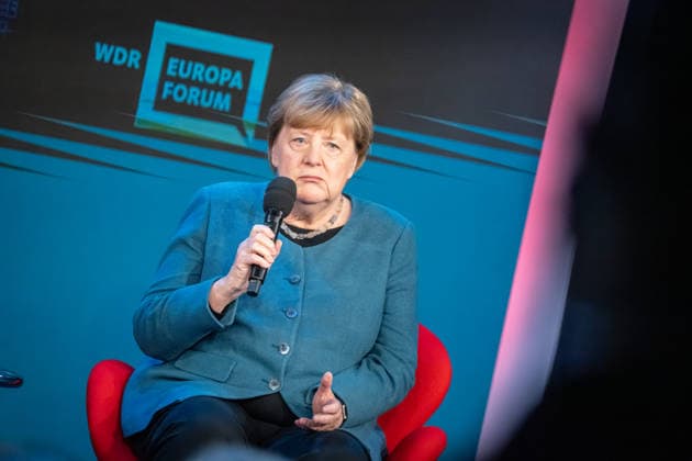 Bundeskanzlerin a.D. Angela Merkel beim WDR Europaforum im Rahmen der re:publica 2026;Digitalkonferenz re:publica 2026 in Berlin, Berlin Berlin Deutschland Eventlocation STATION