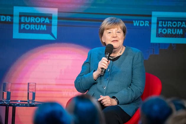 Bundeskanzlerin a.D. Angela Merkel beim WDR Europaforum im Rahmen der re:publica 2026;Digitalkonferenz re:publica 2026 in Berlin, Berlin Berlin Deutschland Eventlocation STATION