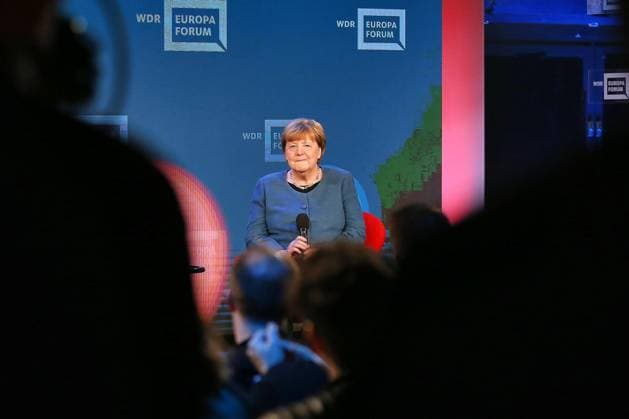 Berlin, Deutschland, 18.05.2026: Station: Digitalmesse Re:publica 2026: Altkanzlerin Angela Merkel in der Sendung WDR-Europaforum Copyright: xdtsxNachrichtenagenturx dts_119170