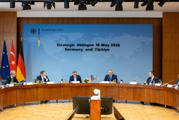 Third Meeting of Germany-Turkiye Strategic Dialogue Mechanism held in Berlin BERLIN, GERMANY - MAY 18: Turkish Foreign Minister Hakan Fidan and German Foreign Minister Johann Wadephul co-chair the third meeting of the Germany-Turkiye Strategic Dialogue Mechanism in Berlin, Germany on May 18, 2026. Murat Gok Anadolu Berlin Germany. Editorial use only. Please get in touch for any other usage.  Copyright: x2026xAnadoluxMuratxGokx