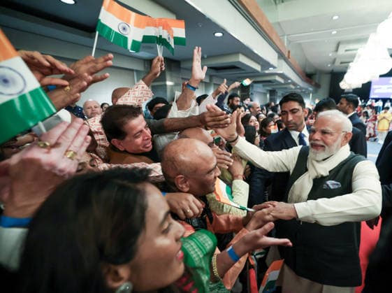 PM Modi arrives in Norway Oslo Norway , May 18 (ANI): Prime Minister Narendra Modi receives a warm welcome from the members of Indian diaspora, in Oslo on Monday. (DPR PMO ANI Photo) Oslo Norway Copyright: xANIx ANI_20260518278