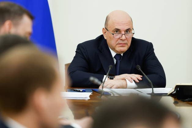 RUSSIA, MOSCOW - MAY 19, 2026: Russia s Prime Minister Mikhail Mishustin holds a meeting with his deputies at the House of the Russian Government. Dmitry Astakhov POOL TASS  92728289