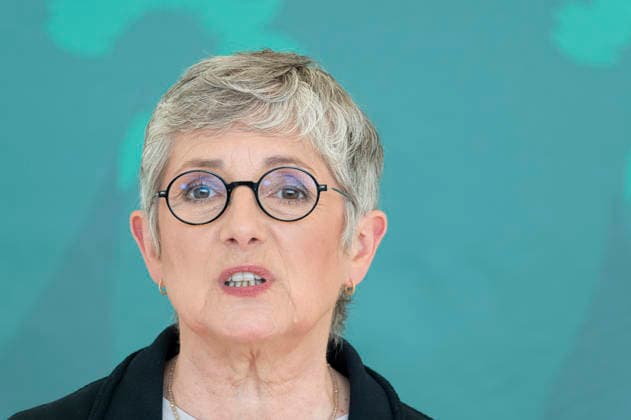 Britta Haßelmann EUR, Deutschland, Berlin, 19.05.2026: Pressestatement von Britta Haßelmann Vorsitzende der Bundestagsfraktion B90 Die Grünen vor der Fraktionssitzung im Deutschen Bundestag.
