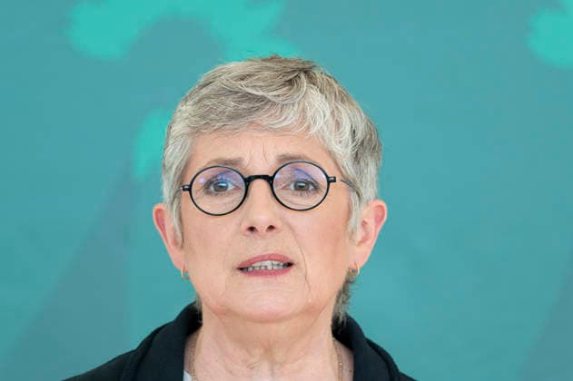 Britta Haßelmann EUR, Deutschland, Berlin, 19.05.2026: Pressestatement von Britta Haßelmann Vorsitzende der Bundestagsfraktion B90 Die Grünen vor der Fraktionssitzung im Deutschen Bundestag.