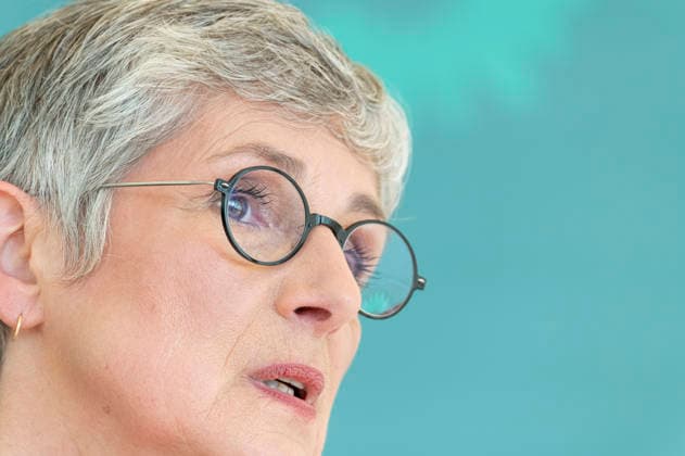 Britta Haßelmann EUR, Deutschland, Berlin, 19.05.2026: Pressestatement von Britta Haßelmann Vorsitzende der Bundestagsfraktion B90 Die Grünen vor der Fraktionssitzung im Deutschen Bundestag.