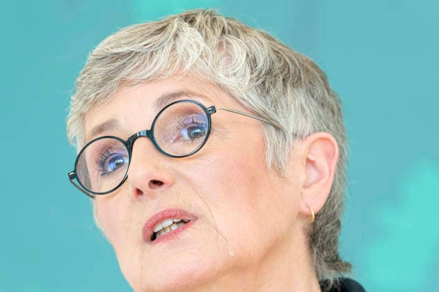 Britta Haßelmann EUR, Deutschland, Berlin, 19.05.2026: Pressestatement von Britta Haßelmann Vorsitzende der Bundestagsfraktion B90 Die Grünen vor der Fraktionssitzung im Deutschen Bundestag.