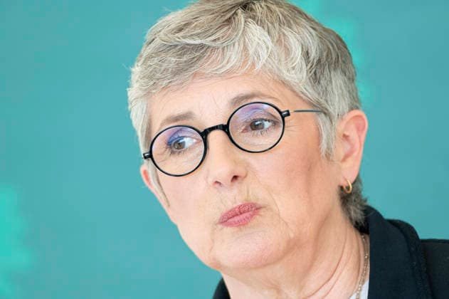 Britta Haßelmann EUR, Deutschland, Berlin, 19.05.2026: Pressestatement von Britta Haßelmann Vorsitzende der Bundestagsfraktion B90 Die Grünen vor der Fraktionssitzung im Deutschen Bundestag.