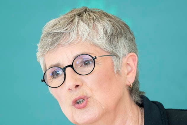 Britta Haßelmann EUR, Deutschland, Berlin, 19.05.2026: Pressestatement von Britta Haßelmann Vorsitzende der Bundestagsfraktion B90 Die Grünen vor der Fraktionssitzung im Deutschen Bundestag.