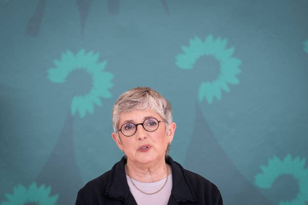 Britta Haßelmann gibt ihr Pressestatement ab;Pressestatement Bündnis 90 Die Grünen zu Beginn der Sitzungswoche, Deutscher Bundestag, Berlin Berlin Deutschland Bundestag
