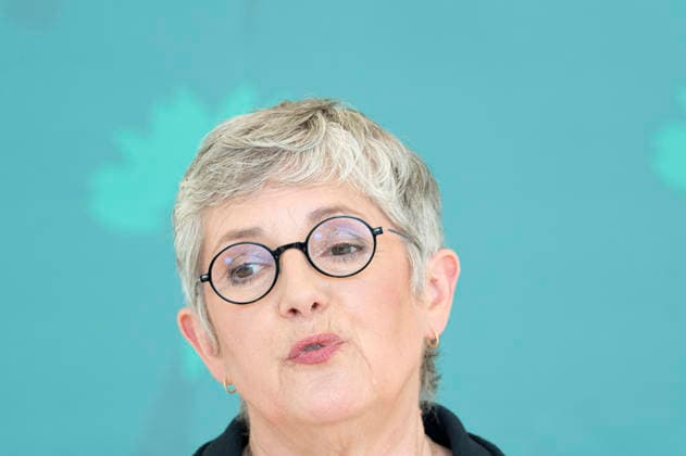 Britta Haßelmann EUR, Deutschland, Berlin, 19.05.2026: Pressestatement von Britta Haßelmann Vorsitzende der Bundestagsfraktion B90 Die Grünen vor der Fraktionssitzung im Deutschen Bundestag.