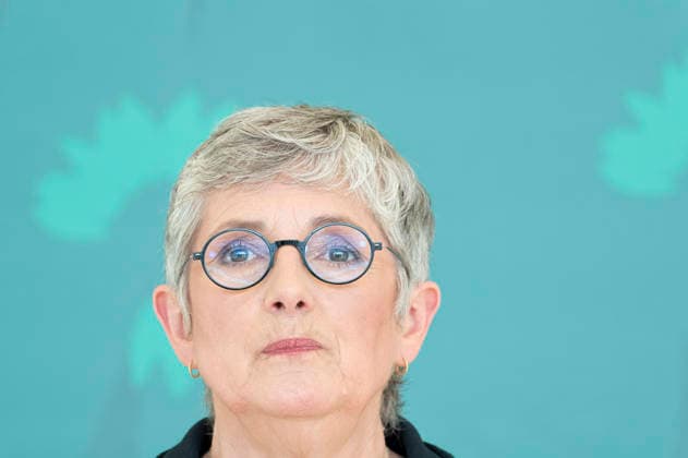 Britta Haßelmann EUR, Deutschland, Berlin, 19.05.2026: Pressestatement von Britta Haßelmann Vorsitzende der Bundestagsfraktion B90 Die Grünen vor der Fraktionssitzung im Deutschen Bundestag.