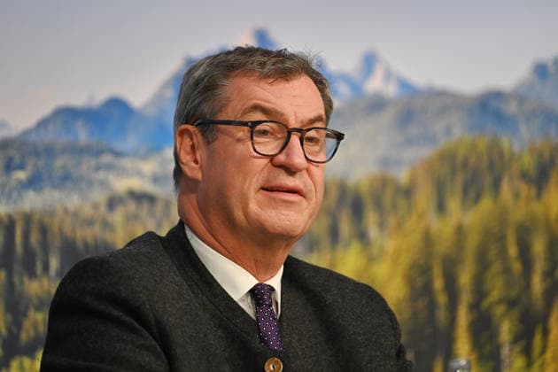 Markus SOEDER (Ministerpraesident Bayern und CSU Vorsitzender), Einzelbild,angeschnittenes Einzelmotiv,Portraet,Portrait,Porträt. Pressekonferenz der Bayerischen Staatsregierung nach Kabinettssitzung am 19.05.2026 im Prinz Carl Palais in Muenchen.