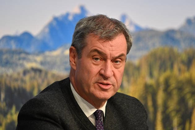 Markus SOEDER (Ministerpraesident Bayern und CSU Vorsitzender), Einzelbild,angeschnittenes Einzelmotiv,Portraet,Portrait,Porträt. Pressekonferenz der Bayerischen Staatsregierung nach Kabinettssitzung am 19.05.2026 im Prinz Carl Palais in Muenchen.
