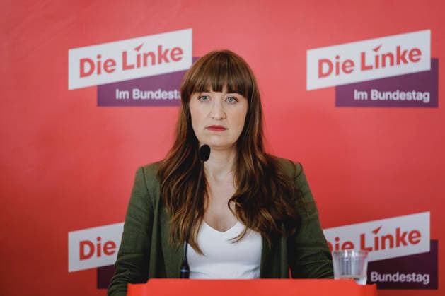 Heidi Reichinnek, Fraktionsvorsitzende DIE LINKE im Bundestag, aufgenommen im Rahmen eines Pressestatements vor einer Fraktionssitzung in Berlin, 19.05.2026. Berlin Deutschland Copyright: xFlorianxGaertnerx
