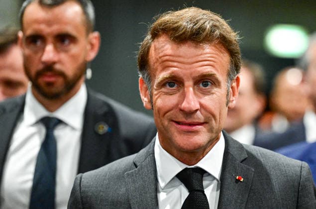 President Macron At REuse Economy Expo - Paris French President Emmanuel Macron visits the REuse Economy fair at Porte de Versailles exhibition centre in Paris, France, on May 19, 2026. Photo by Christian Liewig Pool ABACAPRESS.COM Paris France  Copyright: xLiewigxChristian Pool ABACAx