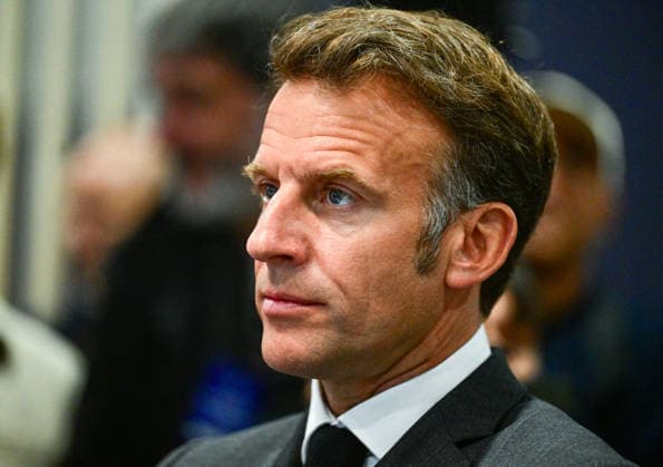 President Macron At REuse Economy Expo - Paris French President Emmanuel Macron visits the REuse Economy fair at Porte de Versailles exhibition centre in Paris, France, on May 19, 2026. Photo by Christian Liewig Pool ABACAPRESS.COM Paris France  Copyright: xLiewigxChristian Pool ABACAx
