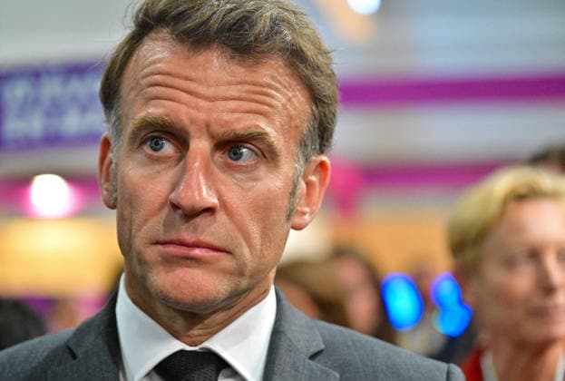 President Macron At REuse Economy Expo - Paris French President Emmanuel Macron visits the REuse Economy fair at Porte de Versailles exhibition centre in Paris, France, on May 19, 2026. Photo by Christian Liewig Pool ABACAPRESS.COM Paris France  Copyright: xLiewigxChristian Pool ABACAx