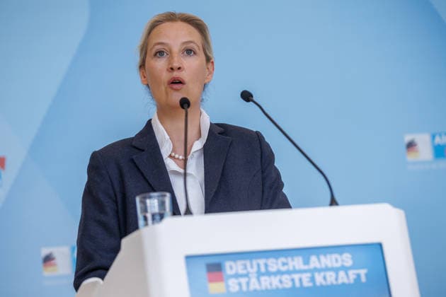 Statement AfD Alice Weidel (AfD), bei einem Statement der AfD am 19.05.26 in Berlin. Berlin Berlin Deutschland Reichstag