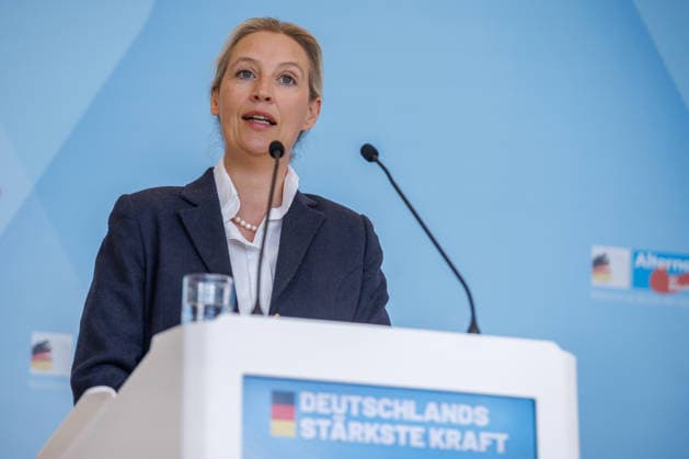 Statement AfD Alice Weidel (AfD), bei einem Statement der AfD am 19.05.26 in Berlin. Berlin Berlin Deutschland Reichstag
