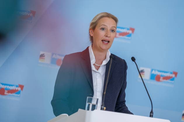 Statement AfD Alice Weidel (AfD), bei einem Statement der AfD am 19.05.26 in Berlin. Berlin Berlin Deutschland Reichstag