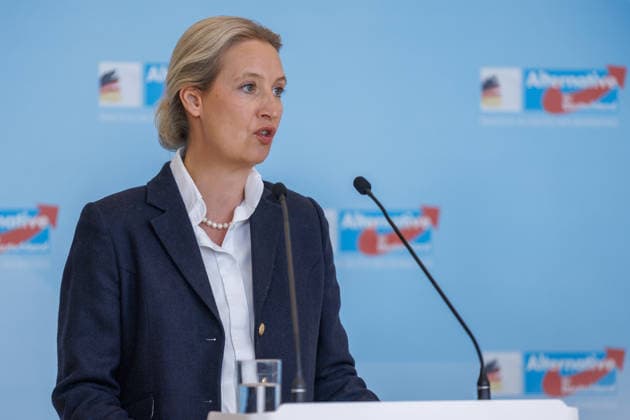 Statement AfD Alice Weidel (AfD), bei einem Statement der AfD am 19.05.26 in Berlin. Berlin Berlin Deutschland Reichstag