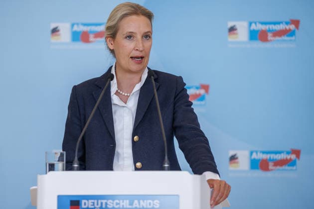 Statement AfD Alice Weidel (AfD), bei einem Statement der AfD am 19.05.26 in Berlin. Berlin Berlin Deutschland Reichstag