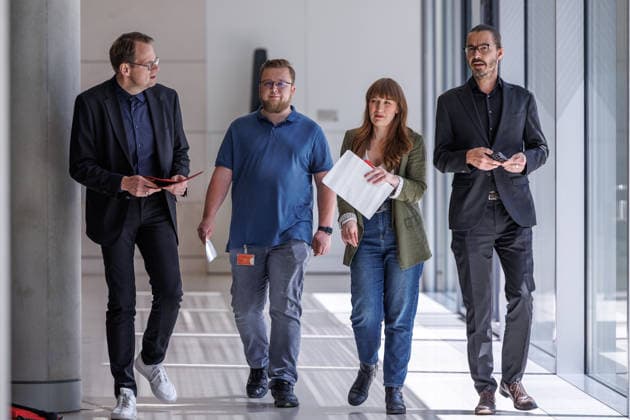 Statement Die Linke Heidi Reichinnek und Soeren Pellmann (Die Linke) bei einem Statement am 19.05.26 in Berlin. Berlin Berlin Deutschland Reichstag
