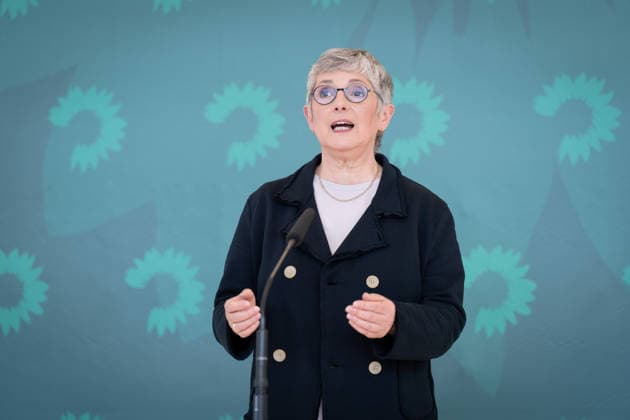 Pressestatement, Bündnis 90 Die Grünen, Britta Haßelmann Pressestatement, Reichstagsgebäude, Bundestagsfraktion, Bündnis 90 Die Grünen, Vorsitzende, Britta Haßelmann Berlin Berlin GER