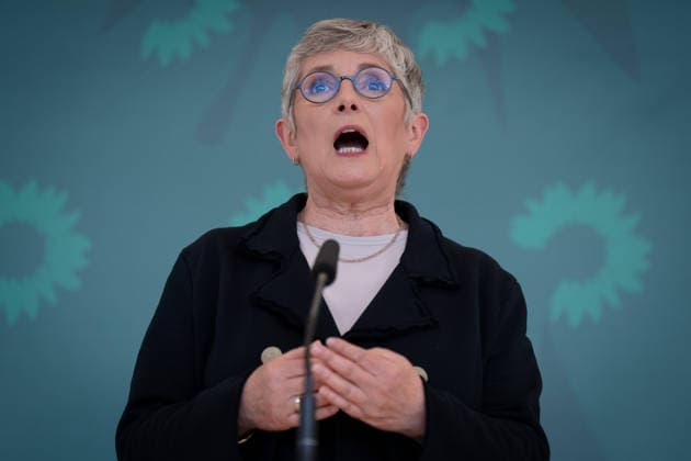 Pressestatement, Bündnis 90 Die Grünen, Britta Haßelmann Pressestatement, Reichstagsgebäude, Bundestagsfraktion, Bündnis 90 Die Grünen, Vorsitzende, Britta Haßelmann Berlin Berlin GER