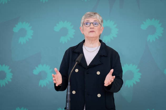 Pressestatement, Bündnis 90 Die Grünen, Britta Haßelmann Pressestatement, Reichstagsgebäude, Bundestagsfraktion, Bündnis 90 Die Grünen, Vorsitzende, Britta Haßelmann Berlin Berlin GER
