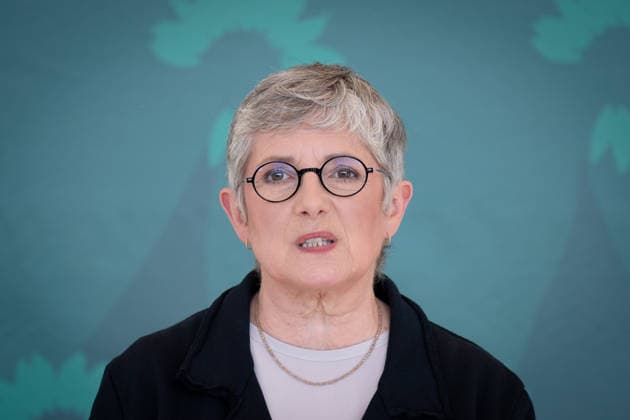 Pressestatement, Bündnis 90 Die Grünen, Britta Haßelmann Pressestatement, Reichstagsgebäude, Bundestagsfraktion, Bündnis 90 Die Grünen, Vorsitzende, Britta Haßelmann Berlin Berlin GER