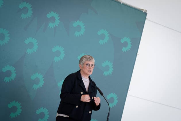 Pressestatement, Bündnis 90 Die Grünen, Britta Haßelmann Pressestatement, Reichstagsgebäude, Bundestagsfraktion, Bündnis 90 Die Grünen, Vorsitzende, Britta Haßelmann Berlin Berlin GER