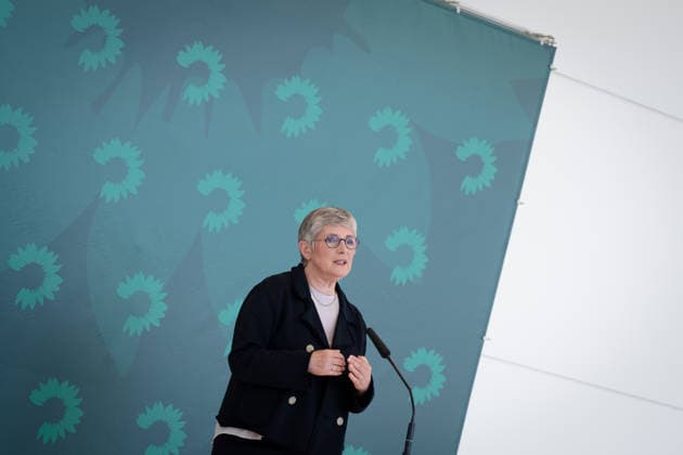 Pressestatement, Bündnis 90 Die Grünen, Britta Haßelmann Pressestatement, Reichstagsgebäude, Bundestagsfraktion, Bündnis 90 Die Grünen, Vorsitzende, Britta Haßelmann Berlin Berlin GER