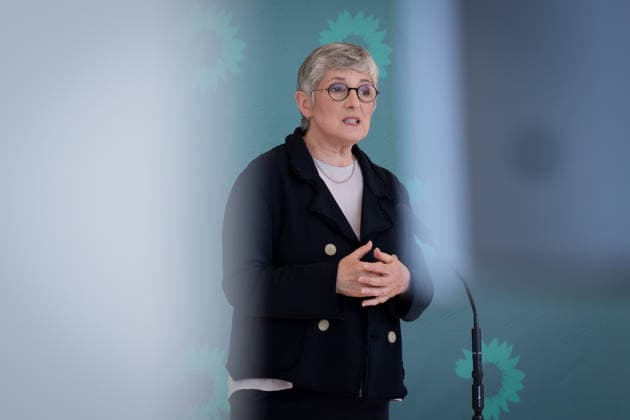 Pressestatement, Bündnis 90 Die Grünen, Britta Haßelmann Pressestatement, Reichstagsgebäude, Bundestagsfraktion, Bündnis 90 Die Grünen, Vorsitzende, Britta Haßelmann Berlin Berlin GER