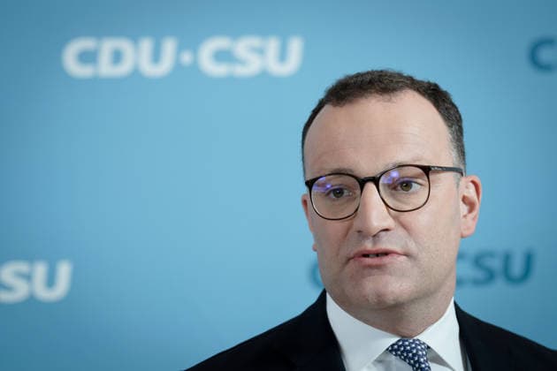 Bundestagsfraktion, CDU CSU, Jens Spahn Pressestatement, Bundestag, Bundestagsfraktion, CDU CSU, Vorsitzender, Jens Spahn, CDU Berlin Berlin GER